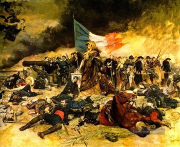 Die Belagerung von Paris 1870 Militär Ernest Meissonier Ölgemälde